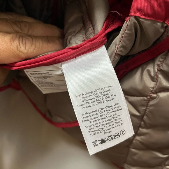 Eddie Bauer 550 Fill Power Quilted Goose Down Women’s Jacket size small petite - Picture 6 of 7